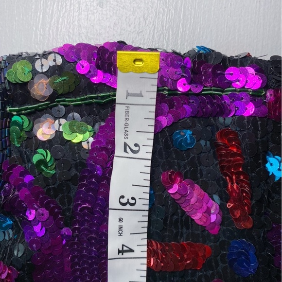 Unbranded Vintage Colorful Sequin Women's Silk Blazer - Picture 9 of 13